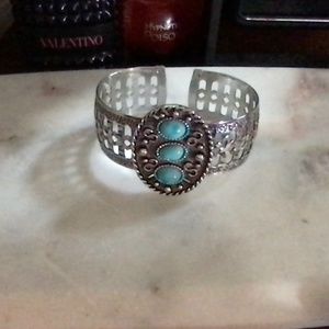Silver Turquoise bangle